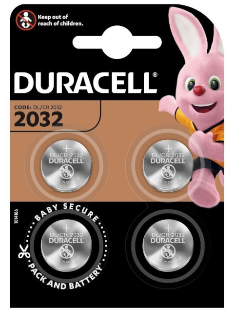 Duracell patarei CR2032 Blister 4tk
