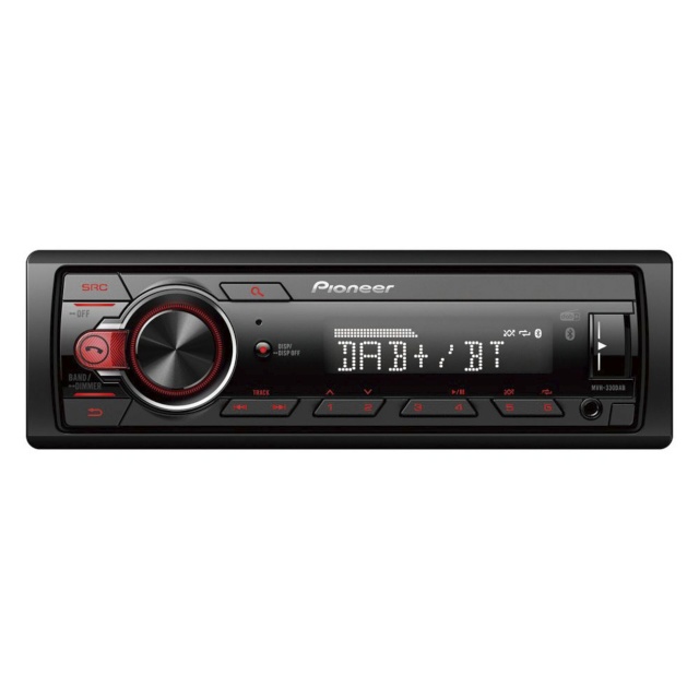 Pioneer autostereo MVH-330DABAN + DAB Antenn