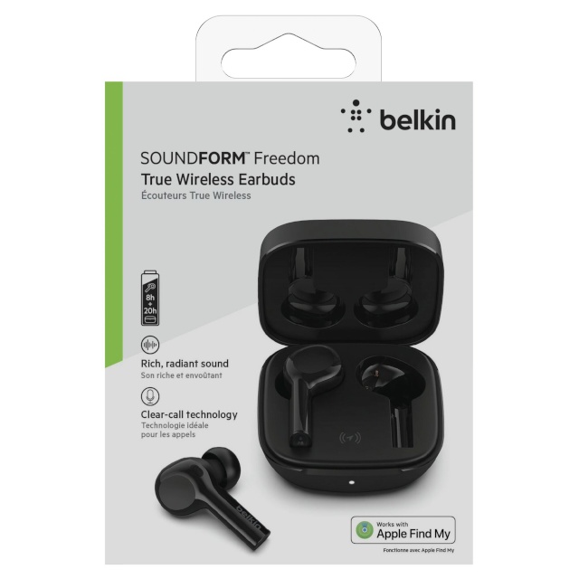 Belkin kõrvaklapid Belkin Soundform Freedom True Wireless In-Ear must AUC002glBK