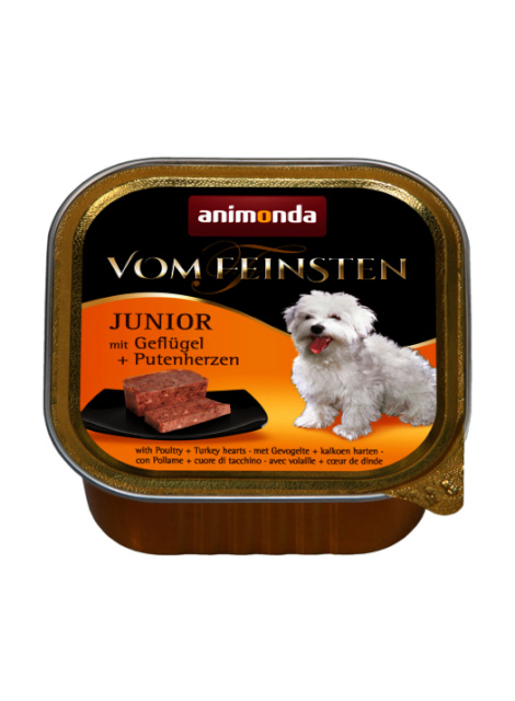 Animonda koeratoit Vom Feinsten with poultry + turkey hearts Heart, Poultry, Turkey Junior 150 g