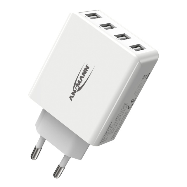 Ansmann Home Charger HC430 4xUSB 3000mA valge