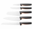 Fiskars kööginugade komplekt Functional Form Knife Set, 5tk, must