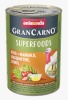 Animonda koeratoit GranCarno Superfoods flavor: turkey, beetroot, wild roosa, linseed oil - 400g can