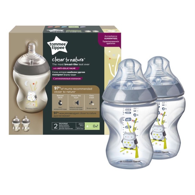 Tommee Tippee lutipudel 260ml 2tk 42252171 assortment