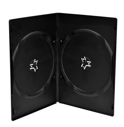 MediaRange karp DVD Case for 2 Discs, 7mm, must, 100tk