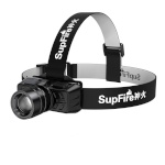 Supfire pealamp HL50 head flashlight, USB, 300lm, 200m, Zoom