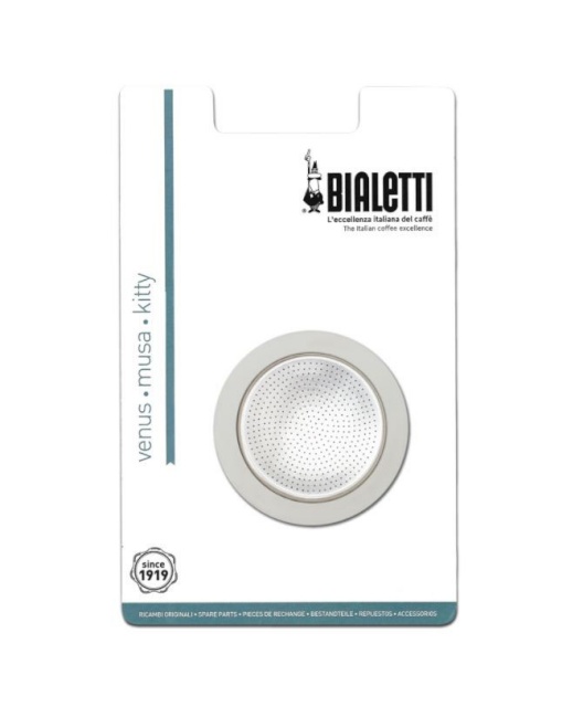 Bialetti 1 silikoontihend + filter Inox 4 tassi 0005370X12