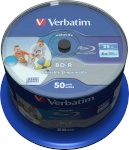Verbatim toorikud BD-R Blu-Ray 25GB 6x Speed DL Wide Printable CB 50tk