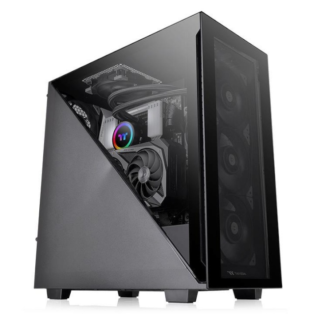 Thermaltake korpus Divider 300 Tempered Glass, must