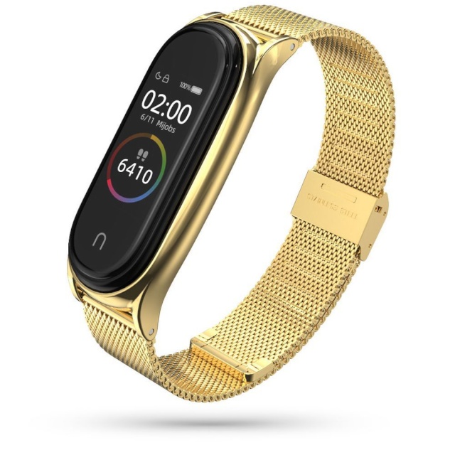 Tech-Protect kellarihm Milanese Band (Xiaomi Mi Band 5/6) kuldne