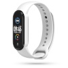 Tech-Protect kellarihm Iconband Silicone Strap (Xiaomi Mi Band 5/6) valge