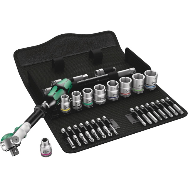 WERA kruvikeerajate kmpl 8100 SB 6 Zyklop Speed Ratchet Set 3/8 Drive metric