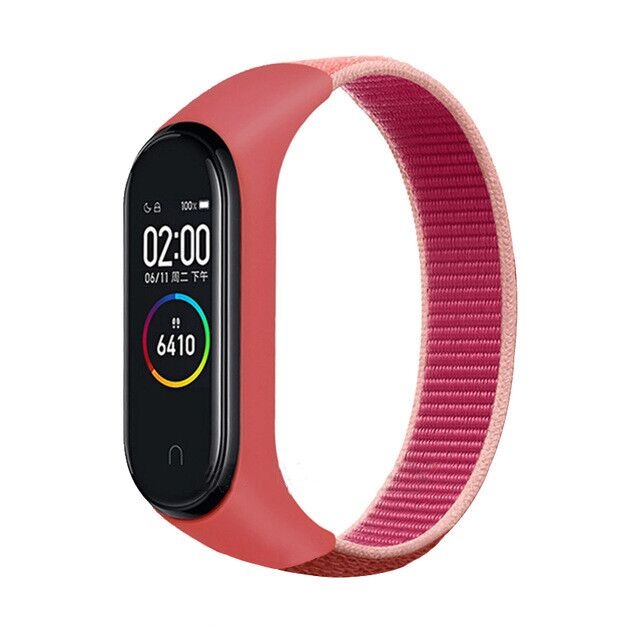 Randmerihm Sport Loop Replacement Band (Mi Band 3/4/5/6) roosa