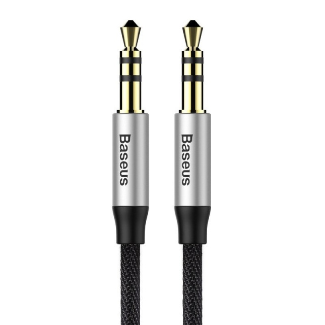 Baseus audiokaabel Yiven Audio Cable mini jack 3,5mm AUX, 1m (Black + Silver)