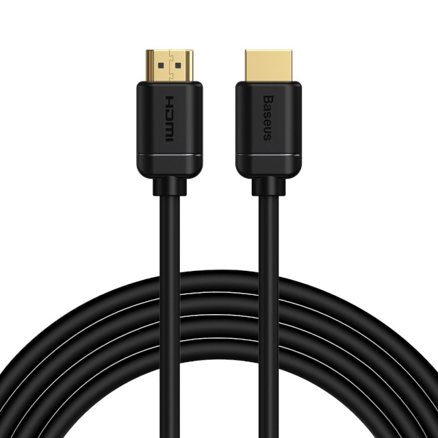 Baseus videokaabel 2x HDMI 2.0 4K 60Hz Cable, 3D, HDR, 18Gbps, 3m (Black)