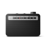 Philips portable radio TAR2506/12, Analog FM/MW radio, AC or battery operated (2x D batteries)