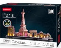 Cubic Fun 3D pusle LED City Line Paris, 115-osaline