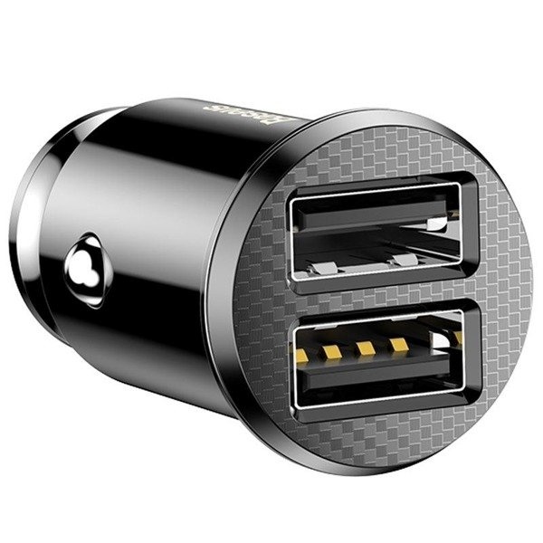 Baseus Grain autolaadija 2x USB 5V 3.1A (Black)