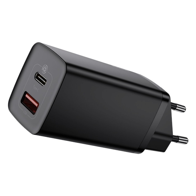 Baseus reisilaadija GaN2 Lite Quick USB+C 65W EU (Black)