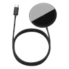 Baseus juhtmevaba laadija Simple Mini magnetic induction wireless charger, MagSafe, 15W (Black)