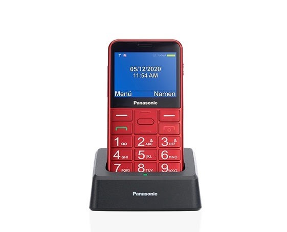 Panasonic mobiiltelefon Panasonic KX-TU155EXRN punane