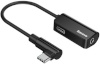 Baseus adapter L45 Audio USB-C to Mini Jack 3.5mm and USB-C (Black)