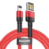Baseus kaabel Cafule Double-sided USB Lightning 2,4A 1m, punane