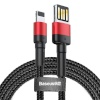 Baseus kaabel Cafule Double-sided USB Lightning 2,4A 1m (Black+Red)
