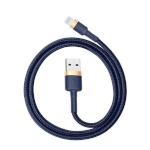 Baseus kaabel Cafule Lightning to USB 1.5A 2m, kuldne/tumesinine