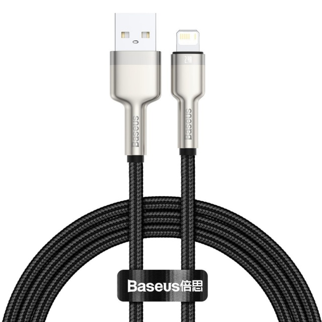 Baseus kaabel USB for Lightning Cafule, 2.4A, 1m, must