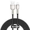 Baseus kaabel USB for Lightning Cafule, Braided 2.4A, 2m, must