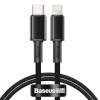 Baseus kaabel High Density Braided Type-C to Lightning, PD, 20W, 2m (Black)