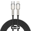 Baseus kaabel USB-C for Lightning Cafule Metal Data Cable, PD, 20W, 2m (must)