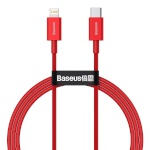 Baseus kaabel Superior Series USB-C to iP, 20W, PD, 1m (punane)