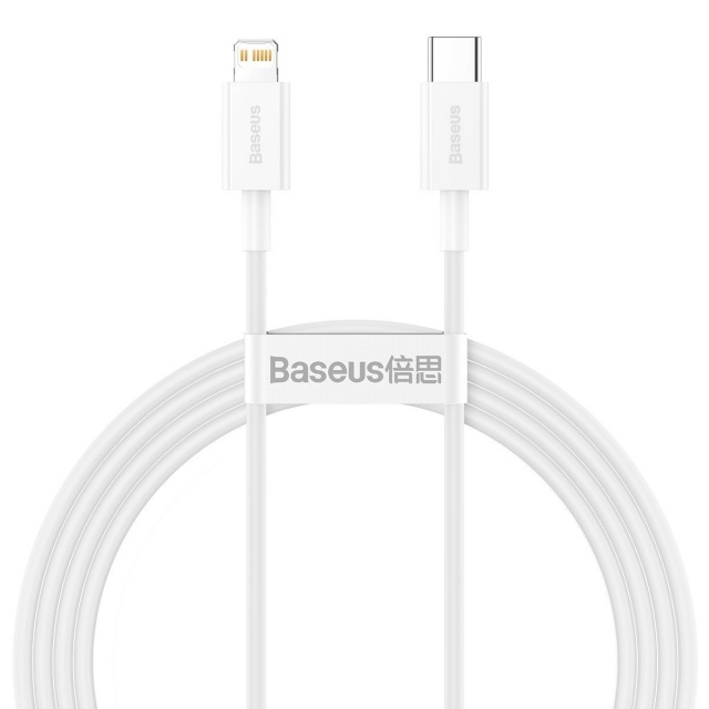 Baseus kaabel Superior Series USB-C to Lightning, 20W, PD, 1.5m valge
