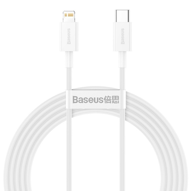 Baseus kaabel Superior Series USB-C to Lightning, 20W, PD, 2m, valge