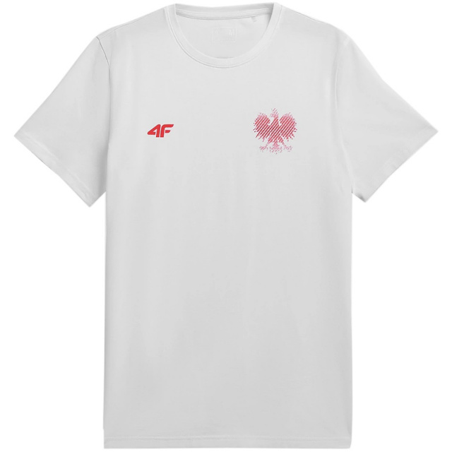 4F T-särk meestele valge R4L21 TSM950 10S , suurus M