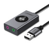 UGREEN väline helikaart External USB audio 7.1 card 1m (silver)