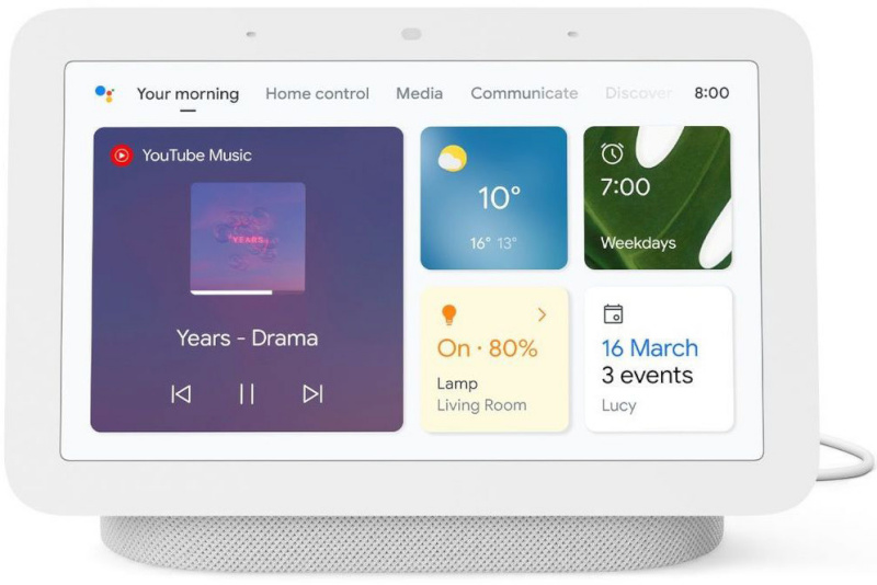 Google Nest Hub 2 Chalk, valge