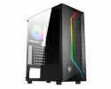 MSI korpus PC Case MAG VAMPIRIC 100R Side Window, must, ATX, Micro-ATX, Mini-ITX, Power supply included No