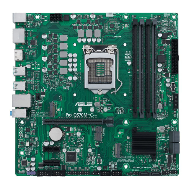 ASUS emaplaat PRO Q570M-C/CSM Intel LGA1200 DDR4 mATX, 90MB1700-M0EAYC