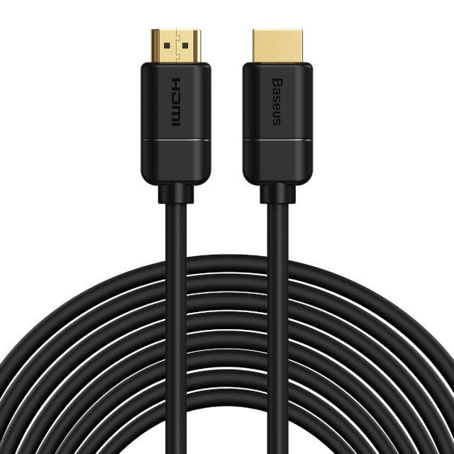Baseus videokaabel 2x HDMI 2.0 4K 30Hz Cable, 3D, HDR, 18Gbps, 8m (Black)