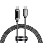 Baseus laadimiskaabel Display USB-C to USB-C 100W 1m (Black)