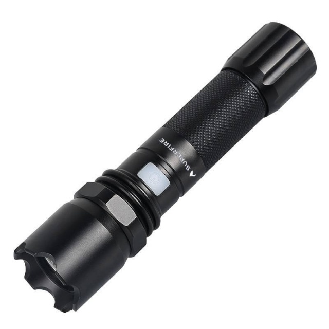 Supfire taskulamp Flashlight Superfire A10, USB, 550lm, 200m
