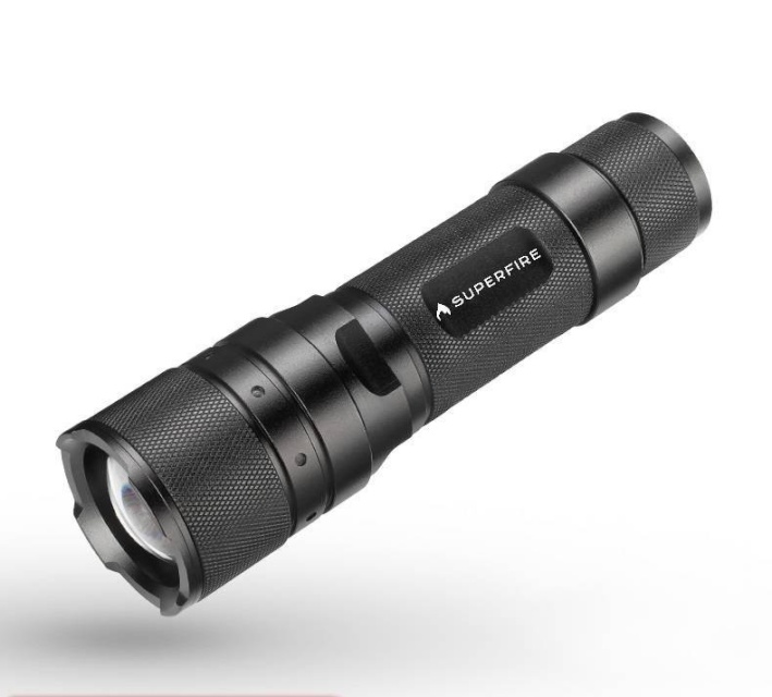 Superfire taskulamp Flashlight Superfire F3-L2, ZOOM, 1000lm, 300m