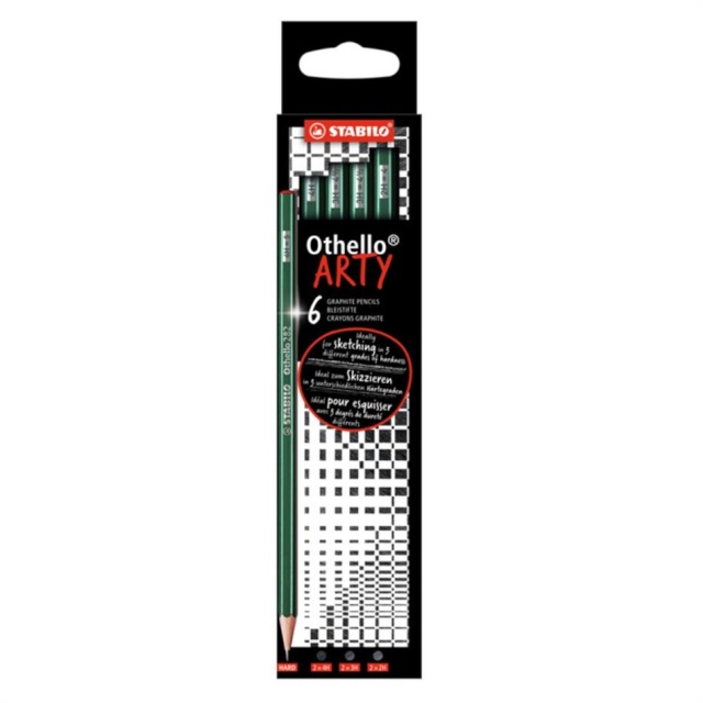 Stabilo harilik pliiats Othello 282 ARTY, 6 tk: 2H, 3H, 4H