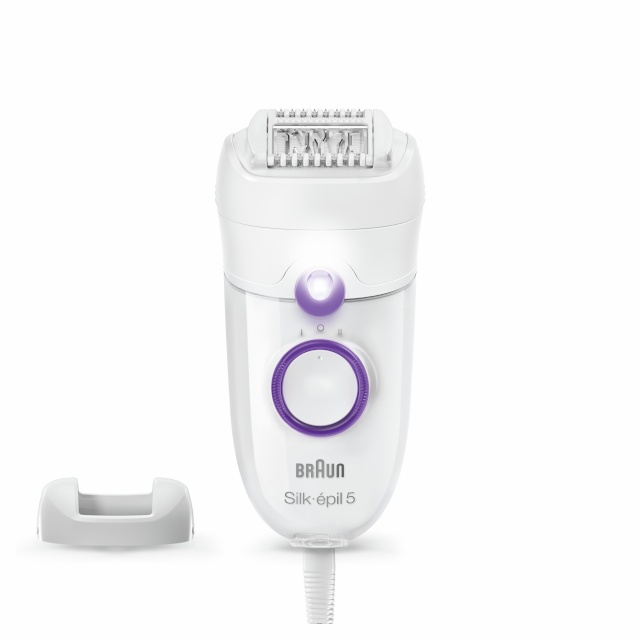 Braun epilaator SE5505P Silk-épil 5, valge/lilla