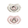 Canpol BABIES silikoonist sümmeetriline lutt BONJOUR PARIS, 18k+,2 tk (22/649_pin)