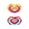 Canpol BABIES silikoonist sümmeetriline lutt NEON LOVE, 18k+, 2 tk (22/654_pin)