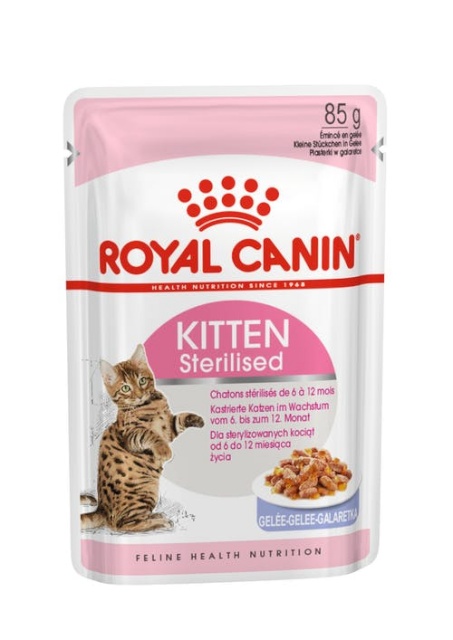 Royal Canin kassitoit slide 1 to 5 of 8 Sterilised Kitten Jelly 12x 85g